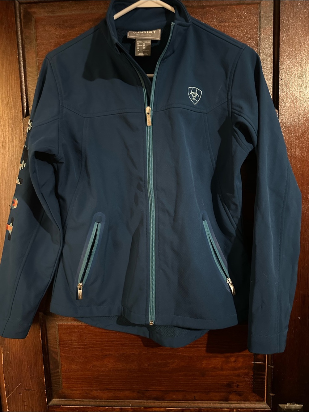 Ariat Women's M Dark Teal Zip-Front Softshell Utility Jacket